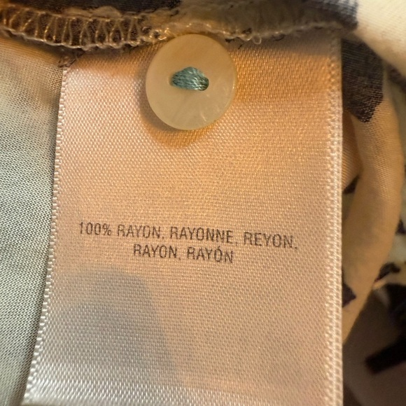 Maeve by Anthropologie Woodland Walk Black and Cream 3/4 Sleeve Blouse - Picture 7 of 10